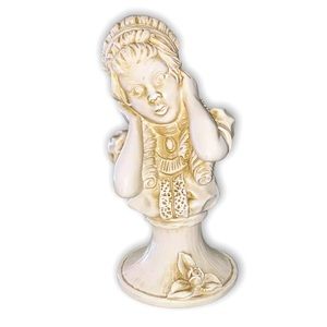 Hear No Evil girl statue artist signed